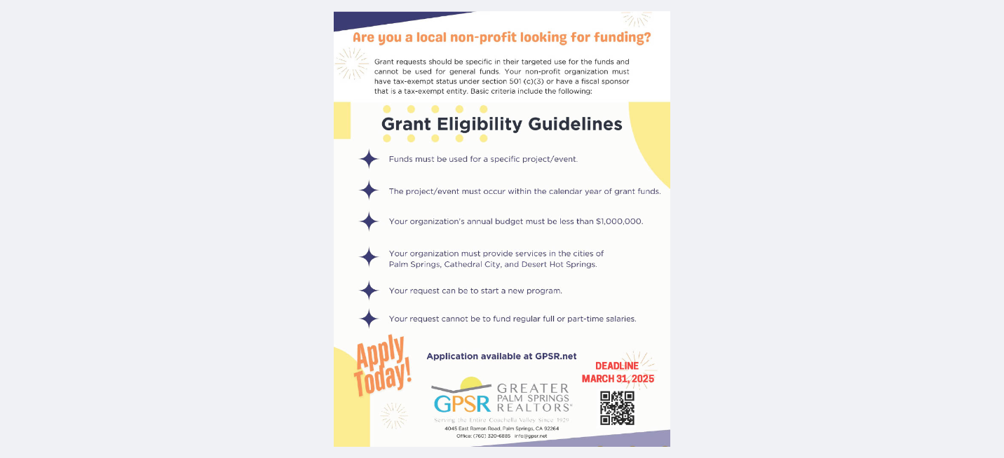 Grant Eligibility Guidelines